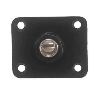 LP Plastic Rectangular Electric Guitar Jack Socket Black - Guitar Output/Input Connector Port