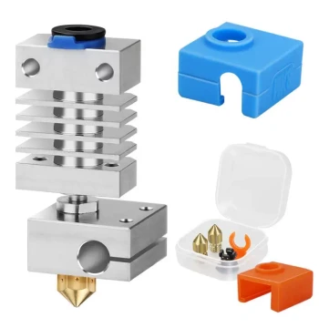 Cross-Border 3D Printing Accessories Upgraded Extruder Hot End Heating Block Nozzle Hotend 3D Printer Kit