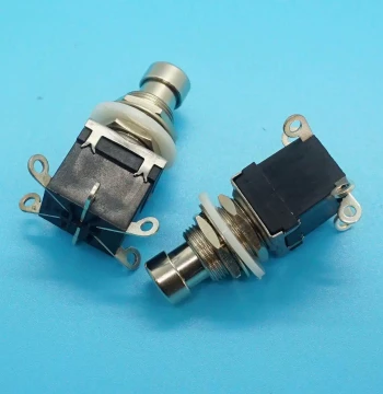 Electric Guitar Effects Pedal DPDT/PBS-24-202 Locking/Bypass Footswitch/6-Pin Foot Switch