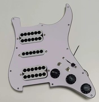 Guitar ST Parts Single-Single-Humbucker Pickup 5-Way + Coil Split Switch Wiring Hex Umbrella Pickup