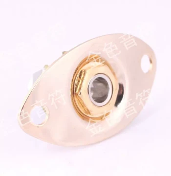 Electric Guitar Output Jack Socket Recessed Cat-Eye Oval Interface Connection Cable Jack Audio Line Port