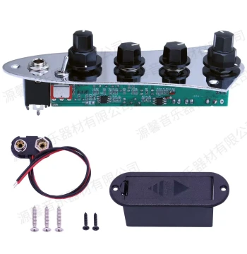 Bass Guitar Control Plate with Volume and Tone Wiring