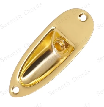 Electric Guitar Jack Guitar Hole ST Boat-Shaped Jack SQ Guitar Output Jack Socket Connector Port Gold