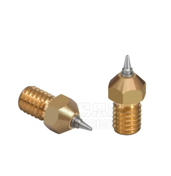 3D Printer Accessories E3D Brass Nozzle with Removable Stainless Steel Tip 0.2-0.5mm