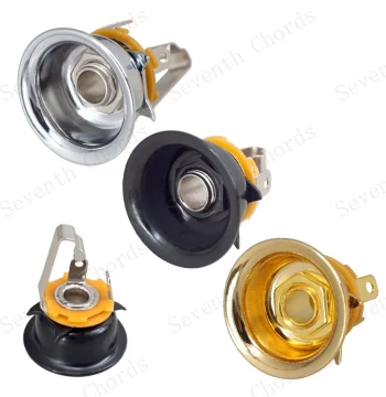 Round Cup TELE Electric Guitar Jack TL Guitar Hole Audio Output Socket Connector JACK