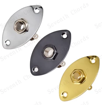 Bass Guitar Oval Cat-Eye Jack Input/Output Socket Connector Port, Heavy-Duty Jack