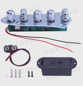 Electric Guitar Accessories, Electric Guitar Bass Control Plate Wiring, Electric Bass Volume and Tone Control Wiring