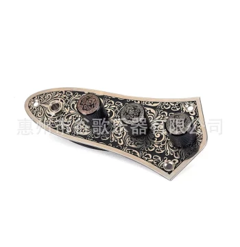 Musical Instrument Accessories: Guitar Carved Iron Plate Wiring