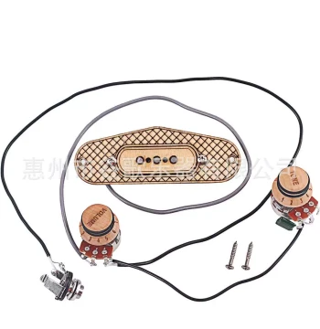 Guitar Accessories: 3-String Pickup Wiring Kit with Knob Set