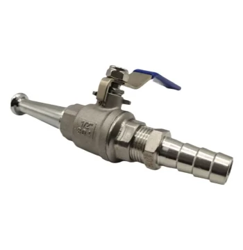 Brass Straight-Spray High-Pressure Firefighting and Flushing Nozzle for Farm Cleaning and Car Washing
