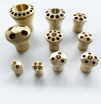 Hot Selling Refrigeration Parts Brass Components Liquid Distributor Distribution Head Connector Hardware Nozzle 6-Hole Factory Direct