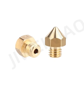 CR10S PRO Nozzle 3D Printer Accessory Brass Extruder Nozzle Tip Compatible with CR10 M6 Thread D