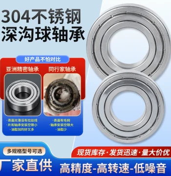 304/420 Stainless Steel Deep Groove Ball Bearings Corrosion-Resistant S6200z/6201/6202/6203/6204/6205