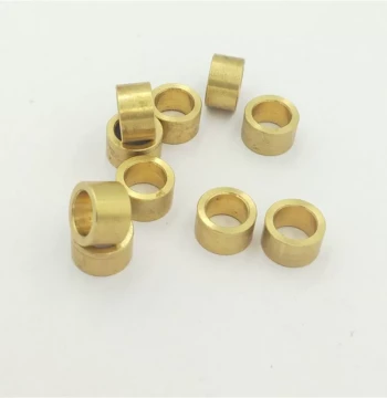 CNC Machined Camera Motor Thin-Walled Copper Slip Ring, Copper Bushing, Copper Guide Sleeve, Copper Shaft Sleeve, Plastic Embedded Copper Insert