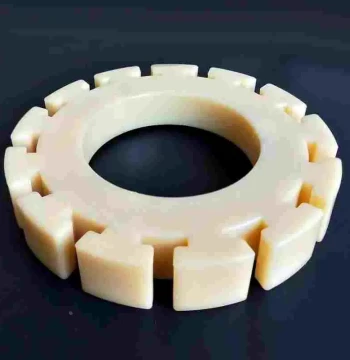 Nylon Shaft Sleeve High-Temperature Resistant Nylon Bushing White Oil-Impregnated Nylon Shaft Sleeve Machining Wear-Resistant Nylon Sleeve