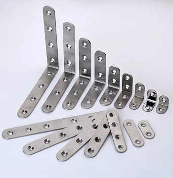 Stainless Steel Angle Bracket L-Shaped 90 Degree Right Angle Thickened Connector Angle Iron Support Reinforcement Furniture Wardrobe Fixing Piece