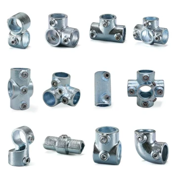 Steel Pipe Frame Connector 25mm Galvanized Round Tube Elbow Tee 6/8 inch Guardrail Base Fastener