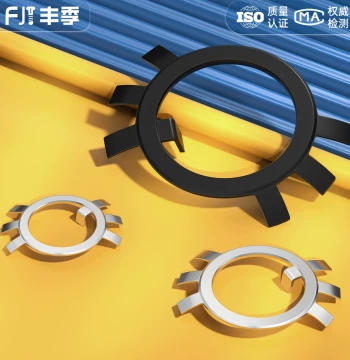 65MN Manganese 304 Stainless Steel Lock Washer for Round Nut Anti-Rotation Washer Six-Claw Anti-Loose Locking Retaining Ring GB858