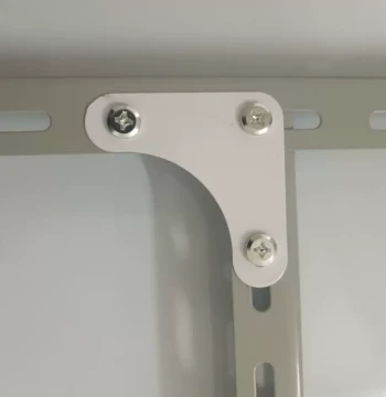 Shelf Triangle Plate with Matching Screws and Nuts, Dedicated Connection Reinforcement Thickened Triangle Plate for Shelving Angle Steel