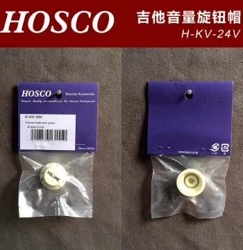 Japan HOSCO H-KV-24V Electric Guitar/Bass Volume Knob Cap, Mint Green with Black Text, Metric
