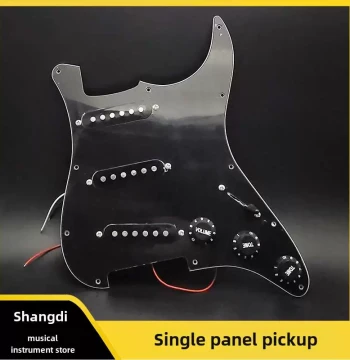 Shandidi Music Store ST Electric Guitar SS Side Pickguard Pickup with Protection Plate Knob Accessories Compatible with Various Models