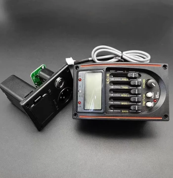 Acoustic Guitar Pickup LC-4 LC-5 Electro-acoustic YMH 5-band Equalizer with Tuner Backlight Instrument Accessories