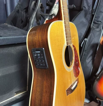 Acoustic Guitar Pickup with Percussion Plate Electro-Acoustic Modification Hole Noise Reduction EQ Tuning Performance Anti-Feedback