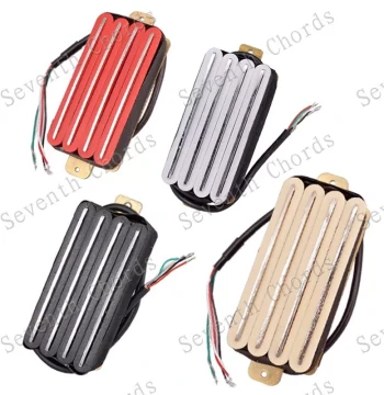 Four-Conductor Electric Guitar Dual Coil Pickup 4-Conductor Dual Pickup Four-Core Wire Coil-Split Effect Capable