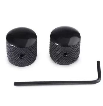 Electric Guitar Metal Volume Tuner, Bass Volume Tuner with Hole, Iron Knob, Volume Switch Cap