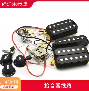 Electric Guitar ST HSS Pickup Full Wiring Harness with Pickups, 500k Potentiometers