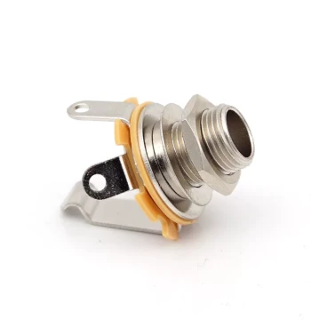 6.35MM Electric Guitar Jack Mono Bass Audio Output Jack Alloy Interface Socket Electric Guitar Accessory