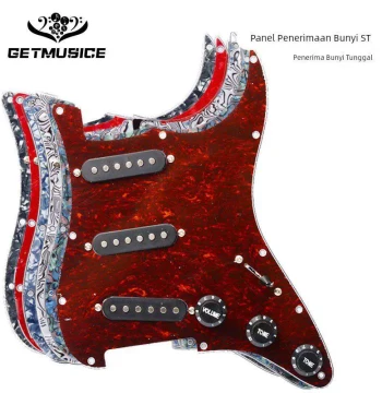 ST SQ SSS Electric Guitar Pickguard Front Cover Wiring Assembly Pickup Circuit Guitar Panel Pearl White