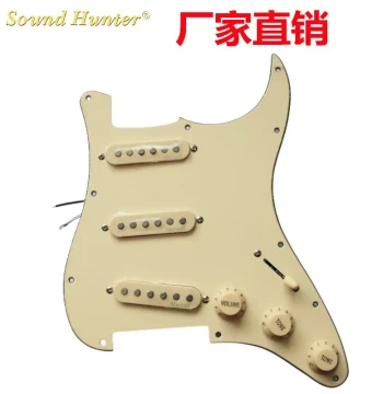 Electric Guitar Accessories ST SSS Panel Pickup, Multiple Color Pickguard Wiring Assembly Pickup