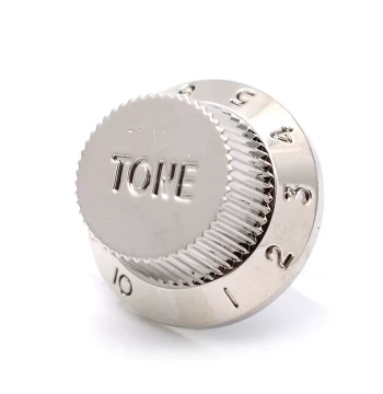 ST Electric Guitar Knob Caps, Metallic Color, Plastic Material, TONE/VOLUME, Professional Instrument Accessories