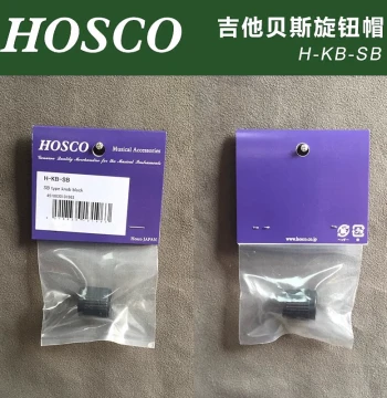 Made in Japan HOSCO H-KB-SB Guitar and Bass Knob Cap, Black, Metric Size, SB Type