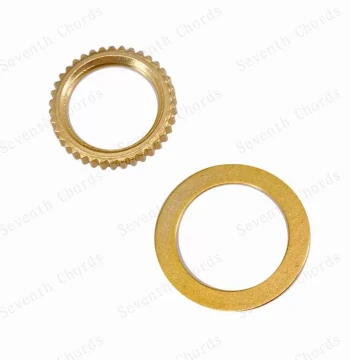 LP Electric Guitar Switcher Nut Washer 3-Position Switch Rocker Three-Position Switch Nut Washer 12MM Gold