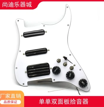 Upgraded ST Electric Guitar SS Humbucker Pickup Panel Assembly with Independent Pickups and Coil-Split Switch 5-Way Selector