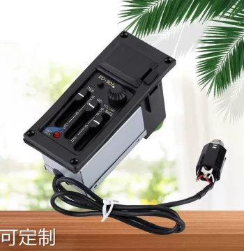 Q 3-Band EQ Pickup System Acoustic-Electric Guitar Pickup Amplifier Retail