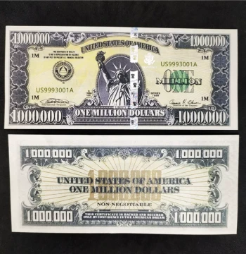Commemorative Note 1 Million USA Statue of Liberty Design