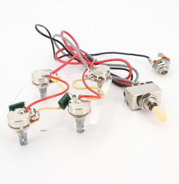 LP Electric Guitar Circuit Kit 2T2V 3-Way Switch Soldering Electronic Circuit Potentiometer Volume Tone with Jack