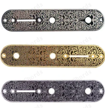 Engraved Straight TELE Electric Guitar Control Circuit Iron Plate TL Potentiometer Selector Switch Circuit Assembly Metal Plate