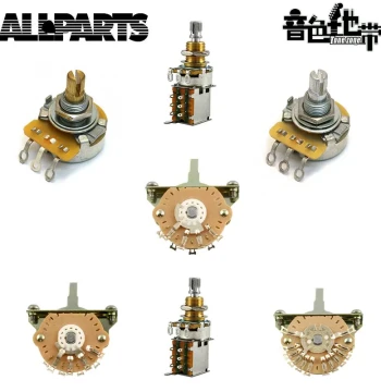[In Stock] Allparts Guitar Input Jack, Single/Double Row Selector Switch, Potentiometer, Guitar Accessories