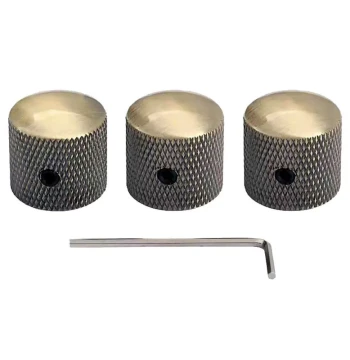 Brand New Electric Guitar Perforated Metal Knob Potentiometer Caps Volume Tone Caps Bass Volume Knobs Tone Knobs