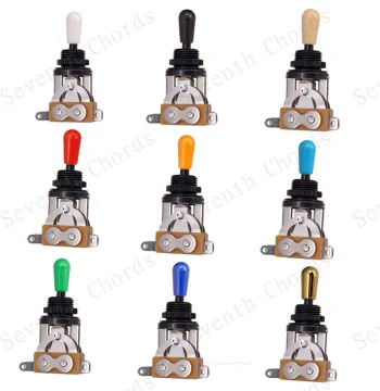 LP EPI Open Electric Guitar Rocker 3-Way Switch Pickup Tone Conversion Selector Gear Nut Black