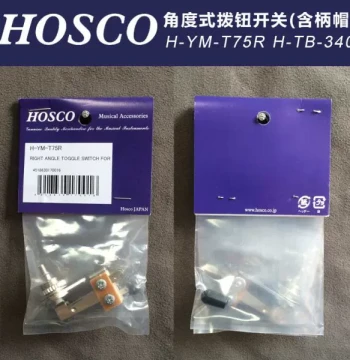 Qicai Japan-made HOSCO H-YM-T75R Electric Guitar/Bass 3-Way Toggle Switch with Handle and Cap