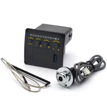 Fishman Folk Acoustic Guitar Pickup Two-stage Piezo Electronic Tuner Sound with Hard Rod Tailpin Cap Brand New Free Shipping Gift Included