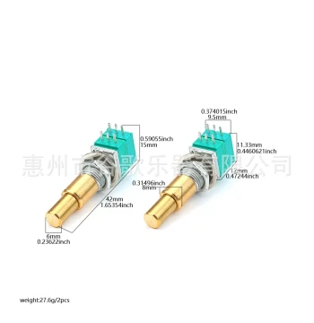 Instrument Accessories: Guitar Parts, A250K Guitar Potentiometer (2-Pack)