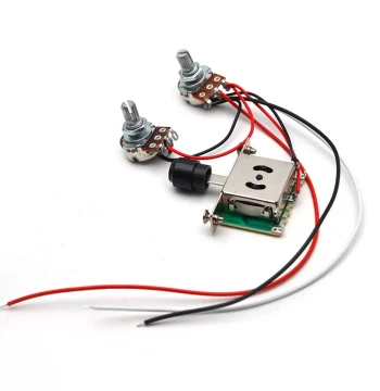 Tele Electric Guitar Wiring Harness 3-Way Circuit Assembly Knob Audio Output Jack Switch Wire Accessories