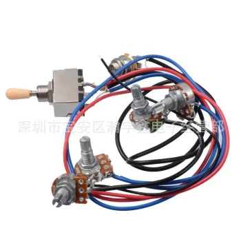 Electric Guitar Wiring Assembly 2T2V Potentiometer Selector Switch Wiring Kit Electric Guitar 2V2T Wiring