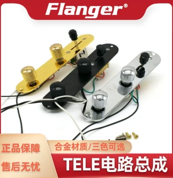 Flanger Electric Guitar 3-Way Switch Tele Pickup Control Panel Large Feed-through Capacitor Circuit Assembly